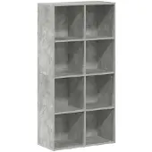 vidaXL Bibliothèque/Buffet Gris béton 66x30x130 cm Bois d’ingénierie