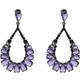 Avant Garde Boucles d'oreilles 'Luciala' violet