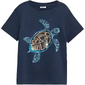 s.Oliver T-Shirt chamois / marine / bleu ciel / olive