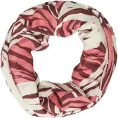 s.Oliver Écharpe tube marron châtaigne / corail / blanc cassé