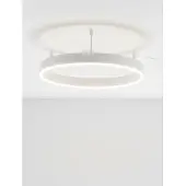 Lyora Plafonnier Motif blanc Ø 60cm
