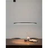 Lyora Suspension ronde Tarquin noir Ø 60cm