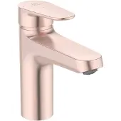 Ideal standard Alu+ Mitigeur de lavabo BlueStart avec bonde de vidage clic-clac, or rose mat