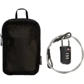 Pacsafe fermeture de valise Prosafe 1000 Combination Lock with Steel Cable Black noir gris