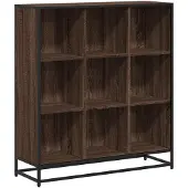 vidaXL Bibliothèque chêne marron 97,5x33x107,5cm bois ingénierie métal