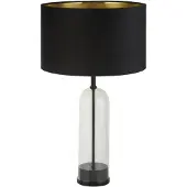 Searchlight Lampe de table unique Oxford avec capuche noire