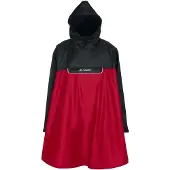 Vaude Bike Valero Waterproof Poncho Rouge,Noir 2XL Homme