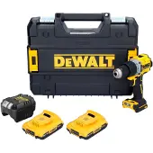 DeWalt DCD 805 D2T Perceuse-visseuse à percussion sans fil 18 V 90 Nm Brushless + 2x batterie 2,0 Ah + chargeur + TSTAK