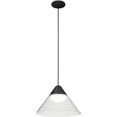 Beneito Faure Suspension Led Ark 6W 3000K 90º Noir/Transparent, Design Conique Pour Intérieurs - Éclairage Élégant