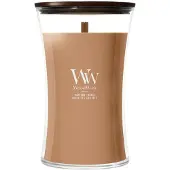 Woodwick Hazelnut Roast bougie parfumée avec mèche en bois 610 g