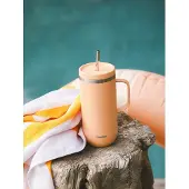 Qwetch Gobelet isotherme inox avec anse