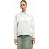 Desigual Sweat-shirt blanc cassé