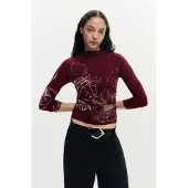Desigual T-shirt rouge / blanc