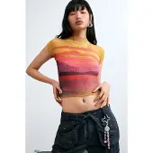 Desigual Chemisier jaune / merlot / rouge foncé