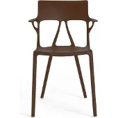 Kartell Ensemble de 2 Chaises A.I. de Mocha Brown