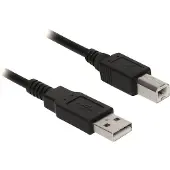Eminent EC2402, 1.8 m, USB A, USB B, USB 2.0, Mâle/Mâle, Noir