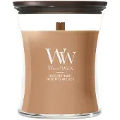 Woodwick Hazelnut Roast bougie parfumée avec mèche en bois 275 g