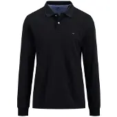 Fynch&Hatton 10001710 Long Sleeve Polo Noir 2XL Homme