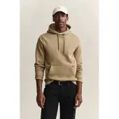 Gant pour homme. 2007058 Sweat à capuche Shield beige (S), Casuel, Coton