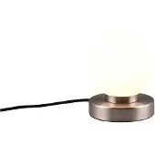RL Lampe de table PRINZ II argent-blanc 1xE14x40W verre, dimensions : 15x12x12 cm, IP20, RL