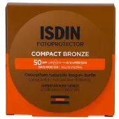 Isdin PROTECTION COMPACTE CONTRE LE SOLEIL SPF 50 avec pouvoir couvrant naturel et longue durée #Bronze 10 g
