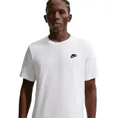 Nike T-Shirt 'Club' noir / blanc