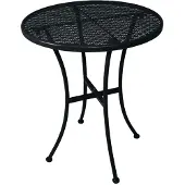 Bolero Table de bistrot ronde motif acier noir 600 mm