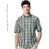 Casa Moda Casual Fit Chemise bleu, A carreaux
