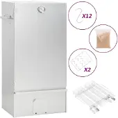 vidaXL Fumoir avec générateur de fumée froide Acier galvanisé