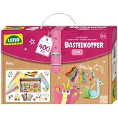 Lena Mallette créative pour petits bricolages, rose 400 pcs