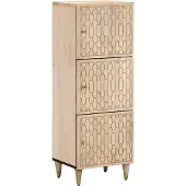 vidaXL Highboard 40x33x110 cm bois massif mangue