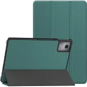 IMoshion Coque tablette Trifold pour Lenovo Tab K11 Plus - Vert foncé