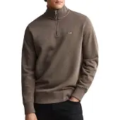 Gant pour homme. 2008005 Sweat Shield demi-zippé marron (L), Casuel, Coton, Taupe