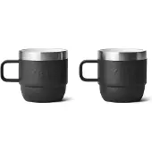 Yeti Rambler Stackable Mugs 6oz, Black, tasses isothermes empilables, 177 ml