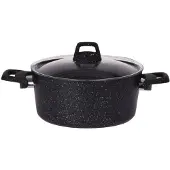 Excellent houseware Casserole de qualité supérieure avec couvercle, 4,4 litres, en aluminium