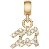 Daniel Wellington Pendentif plaqué or avec cristaux Aquarius Crystal Zodiac DW00400764