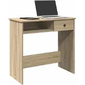 vidaXL Bureau chêne Sonoma 80x40x75 cm bois composite