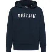 Mustang Sweat-shirt 'Bronson' bleu foncé / blanc