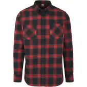 Urban Classics Chemise rouge / noir