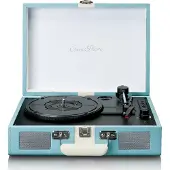 Ginza.se Tourne-disque Bluetooth Avec Haut-parleurs Bleu (tt-110buwh)