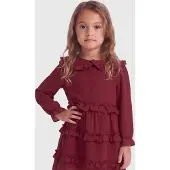 ONLY GIRLS Robe 'KMGThyra' rouge foncé