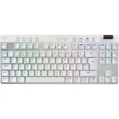 Logitech G PRO X TKL, Sans fil, Sans fil RF + Bluetooth, Interrupteur mécanique, QWERTY, LED RVB, Blanc