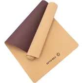 Spokey SAVASANA Tapis de yoga en liège, 180 x 60 x 0,4 cm, marron