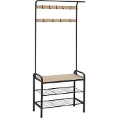 TecTake - porte-manteau armoire Wichita - industriel marron clair - 404534