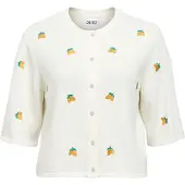 Object Cardigan 'Thess' jaune / vert / blanc
