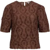 Object Avec Broderie Haut À Manches Bouffantes