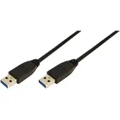 2Direct CU0038 Câble USB 3.0, USB-A - USB-A mâle, 1,0 m,noir