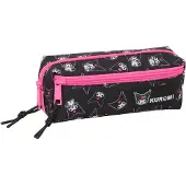 Hello Kitty Grand Trousse Scolaire À Trois Compartiments Avec Élastique Pochette Tube Kuromi