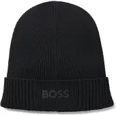 BOSS Bonnet 'Asic' noir / blanc