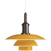 Louis Poulsen Suspension , PH 3 1/2-3, dimmable, Jaune, Salon / séjour, Métal, Design